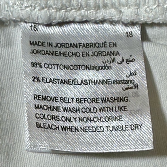 Style & Co White High Rise Raw Hem Shorts - Picture 4 of 6